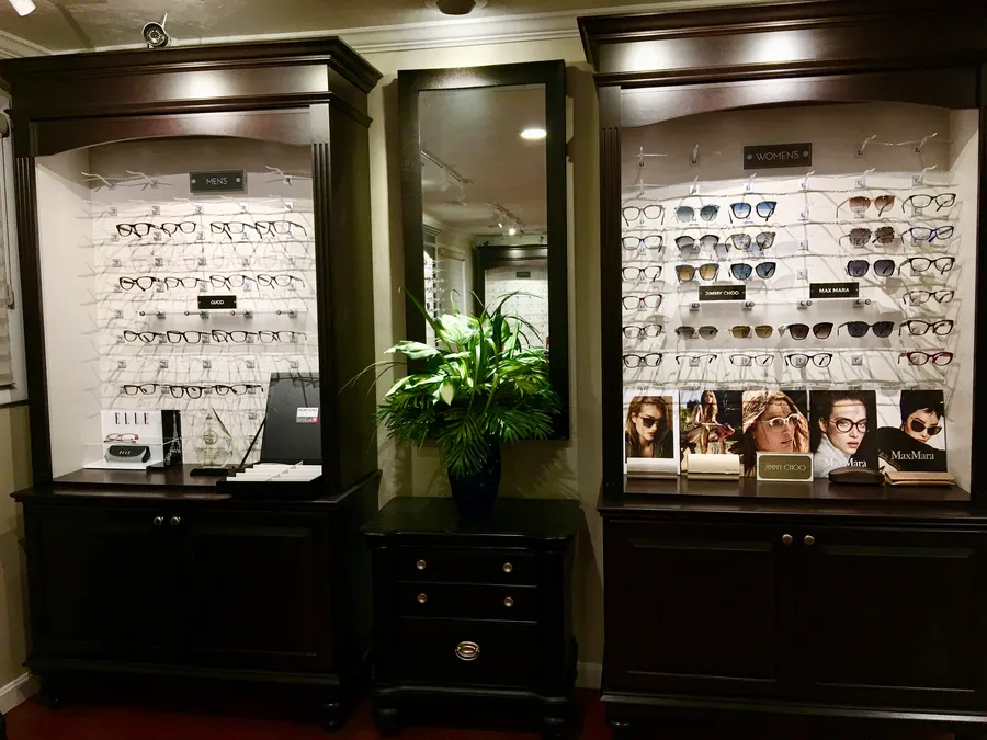 Eyeglass frame wall display