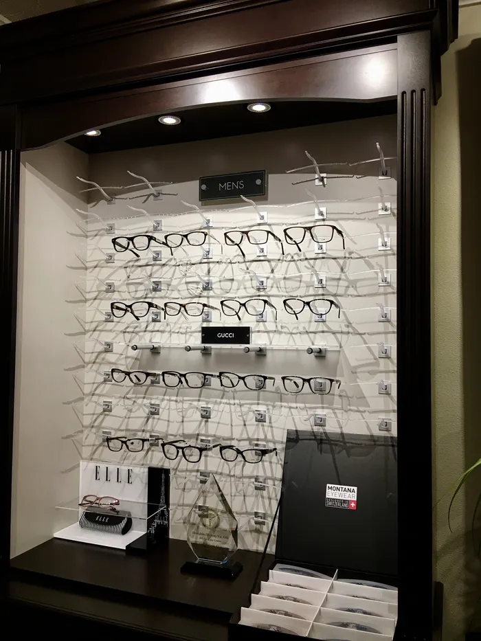 Eyeglass frames display case